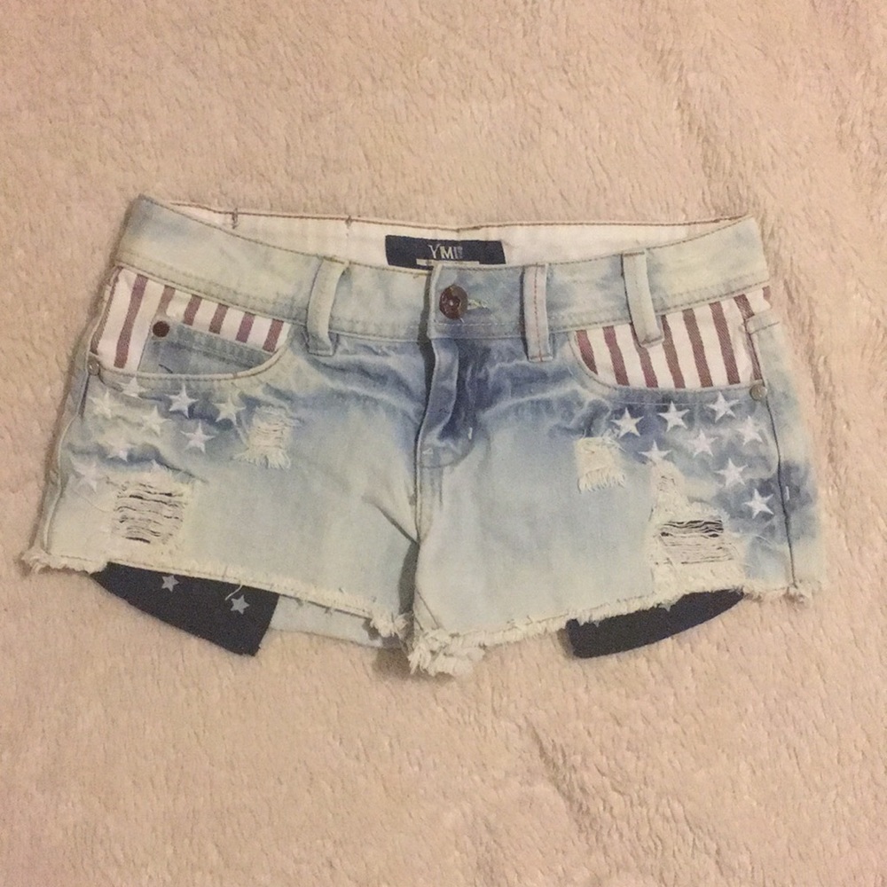 American denim shorts